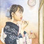 62_成人式の朝 変形P20号山本節子（会友）